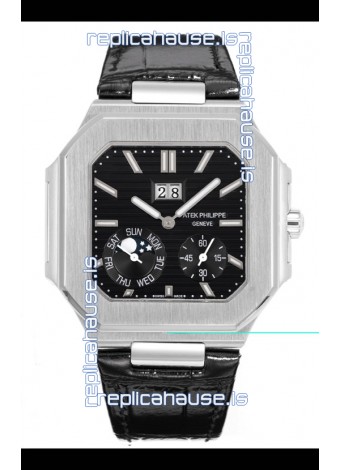 Patek Philippe Cubitus 5822 904L Steel Casing Black Dial Swiss Replica Watch