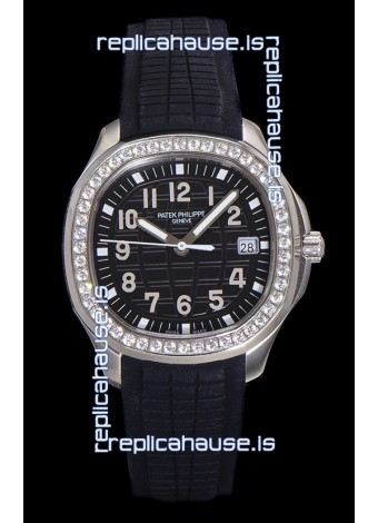 Patek Philippe Super Clone Aquanaut Stainless Steel Black Dial 38.5MM Watch 