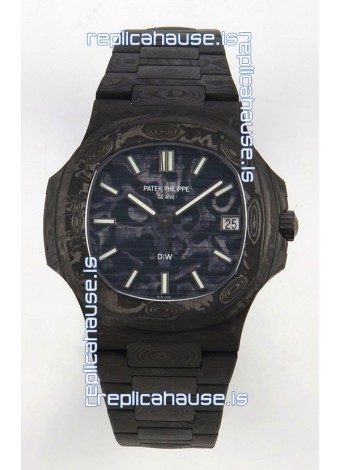 Patek Philippe Nautilus 5711 DiW Blue Carbon Dial 1:1 Mirror Swiss Replica Watch