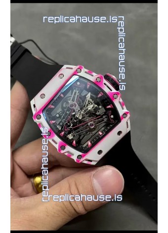 Richard Mille RM38-02 White Carbon Fiber Bubba Watson Genuine Tourbillon Movement 1:1 Mirror Replica