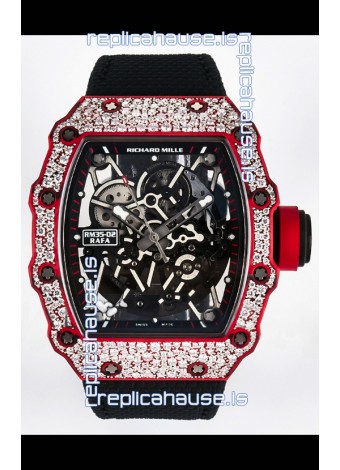 Richard Mille 035-02 Red NTPT Real Vaucher Movement Super Clone Watch 