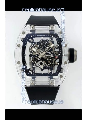 Richard Mille RM055 Transparent Sapphires Casing with Genuine Tourbillon Super Clone Watch