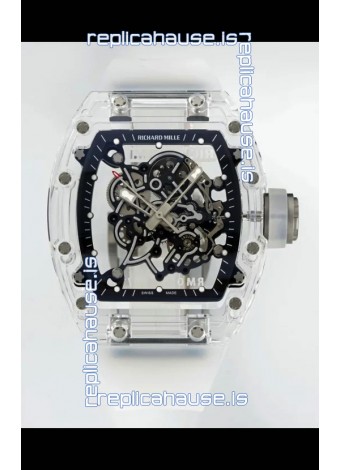 Richard Mille RM055 Transparent Sapphires Casing with Genuine Tourbillon Super Clone Watch