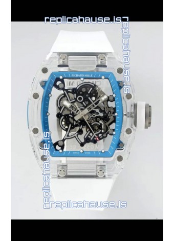 Richard Mille RM055 Transparent Sapphires Casing with Genuine Tourbillon Super Clone Watch