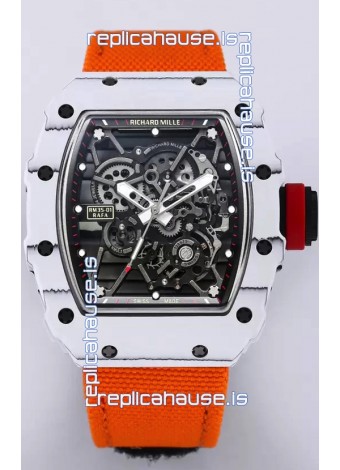 Richard Mille RM35-01 Rafael Nadal Carbon Fiber Casing with Genuine Tourbillon Super Clone Watch