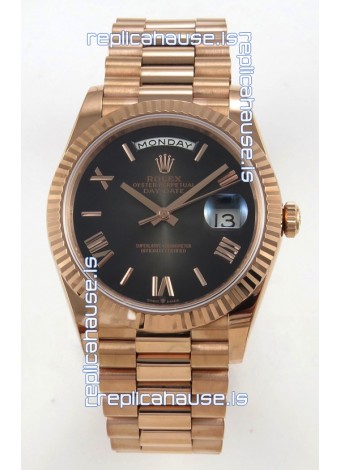 Rolex Day Date Super Clone Ombre Brown Dial 40MM 220 Grams Swiss Replica watch 