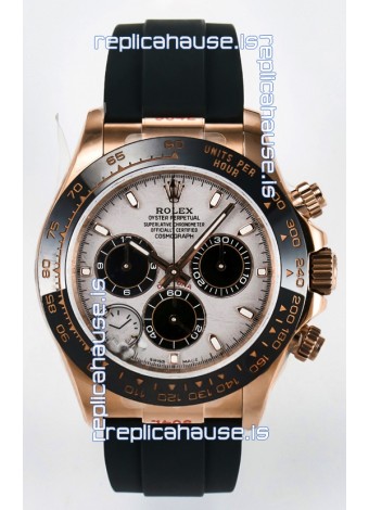 Rolex Daytona Super Clone 116518 Rose Gold Meteorite Dial Original Cal.4130 Movement