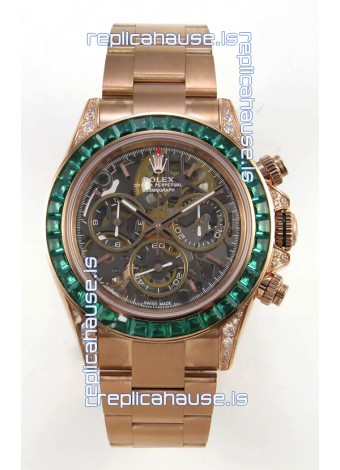 Rolex Daytona Super Clone "Artisans De Genève - Glacier" Edition Rose Gold Watch