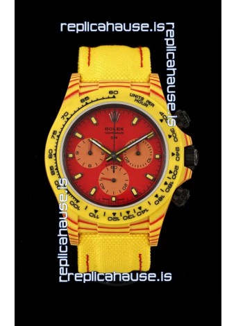 Rolex Daytona DiW Volcano Edition Watch - Forged Cabon Casing 1:1 Mirror Replica