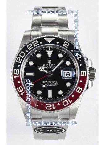 Rolex GMT Masters II Super Clone 12719 "Blaken" 904L Steel Black Dial Watch 