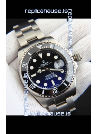 Rolex Submariner Japanese Replica Watch 904L Steel Gadient Dial Watch 