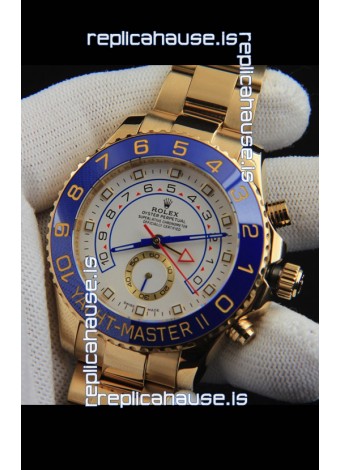 Rolex Yachtmater II Japanese Movement Replica Watch 44M Rose Gold