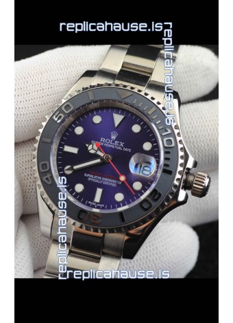 Rolex Yachtmaster Stainless Steel Japanese Replica Watch - 40MM - Blue Dial 