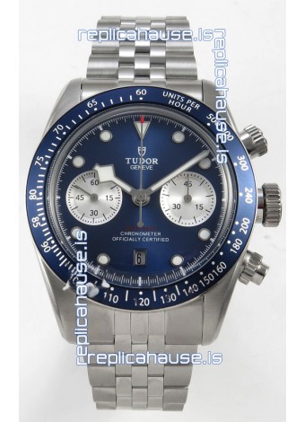 Tudor Super Clone Black Bay Chronograph Watch in Dark Blue Dial