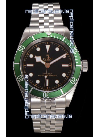 Tudor Black Bay Super Clone Harrods Edition Green Dial Swiss Replica Watch 