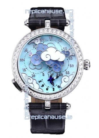 Van Cleef & Arpels Donde Des Papillons Stainless Steel Casing Swiss Movement Replica Watch 