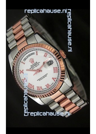 Rolex Day Date Swiss Replica Rose Gold Watch