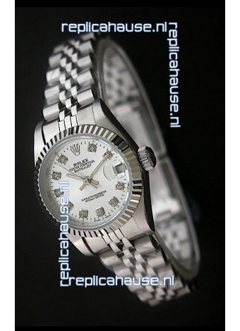 Rolex Datejust Oyster Perpetual Superlative ChronoMeter Swiss Watch in Diamond Markers