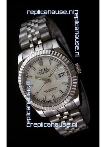 Rolex Datejust Mens Swiss Replica Watch in White Dial