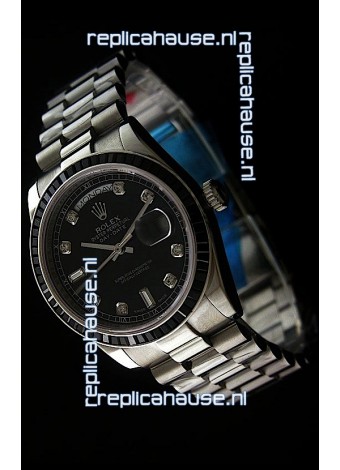 Rolex Day Date 2008 Swiss Replica Watch in Diamond Markers