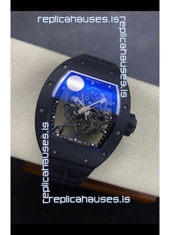 Richard Mille RM055 FREE SPRUNG MVMNT Black Ceramic Case Super Clone Watch 
