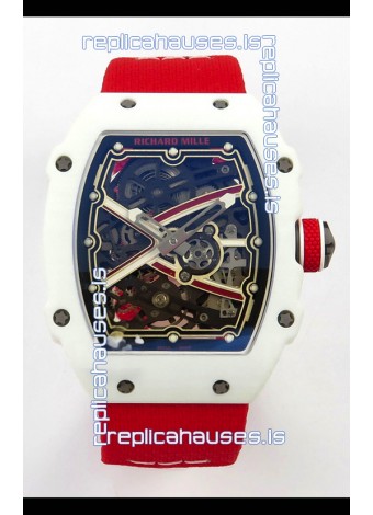 Richard Mille RM67-02 White NTPT 37 Grams CRMA7 Clone Movement 