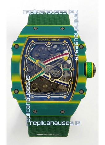 Richard Mille RM67-02 Green NTPT 37 Grams CRMA7 Clone Movement 