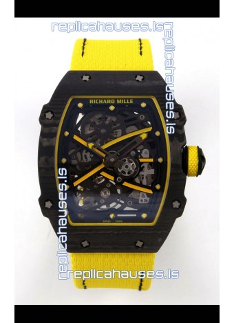 Richard Mille RM67-02 Black NTPT Velcro Strap CRMA7 Clone Movement 