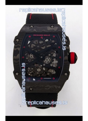 Richard Mille RM67-02 Black NTPT Velcro Strap CRMA7 Clone Movement 