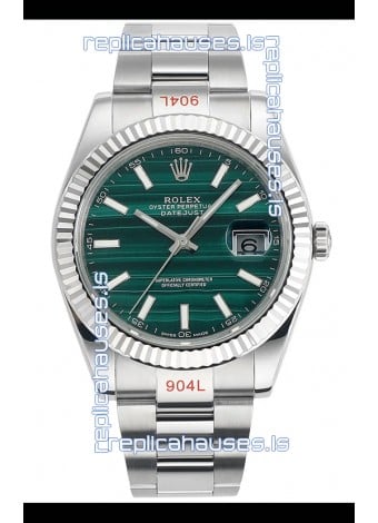 Rolex Datejust Cal.3235 Movement Green Striped Dial 41MM Super Clone Watch 