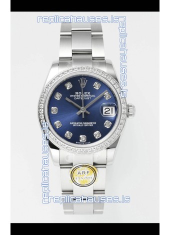 Rolex Super Clone Datejust Blue Dial Steel Case 31MM Super Clone Watch 