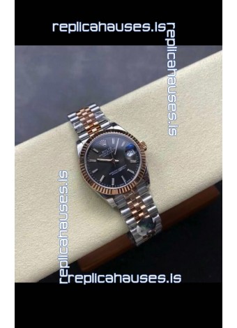 Rolex Super Clone Datejust Grey Dial Two Tone Case 31MM Super Clone Watch 