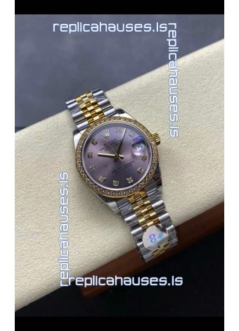 Rolex Super Clone Datejust 31MM Pink Dial Yellow Gold Super Clone Watch 