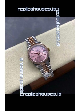 Rolex Super Clone Datejust 31MM Champange Dial Rose Gold Super Clone Watch 
