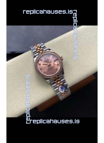 Rolex Super Clone Datejust 31MM Pink Dial Rose Gold Super Clone Watch 