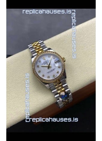 Rolex Super Clone Datejust 31MM Pearl Dial Yellow Gold Super Clone Watch 