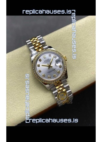 Rolex Super Clone Datejust 31MM Steel Dial Yellow Gold Super Clone Watch 