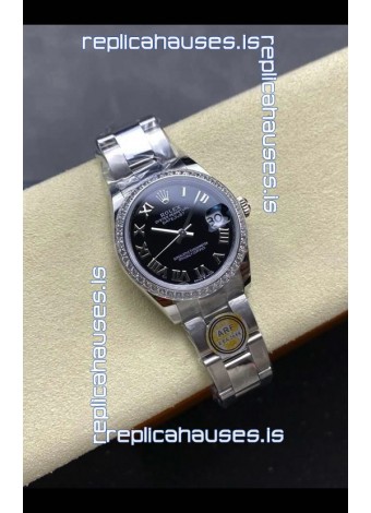 Rolex Super Clone Datejust 31MM Black Roman Dial Super Clone Watch