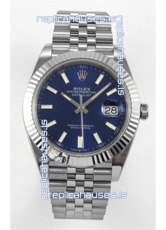 Datejust Super Clone 126334 Blue Dial 41MM FREE SPRUNG MVMNT 3235 Watch 