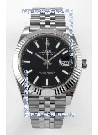 Datejust Super Clone 126334 Black Dial 41MM FREE SPRUNG MVMNT 3235 Watch 