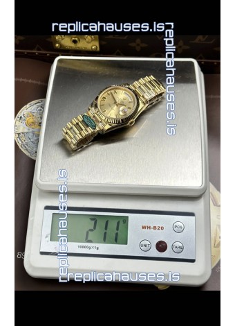 Rolex Day Date 228238 Yellow Gold in Gold Roman Dial Super Clone Watch 