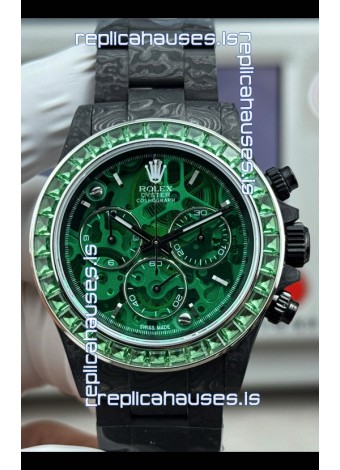 Rolex Daytona Green "Artisans De Genève - Poetry of Lights" Carbon Casing Super Clone Watch 