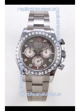 Rolex Daytona 126599 FREE SPRUNG MVMT White Gold Grey Pearl Super Clone Watch 