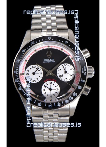 Rolex Daytona Paul Newman 37MM Black Dial Manual Wind Super Clone Watch 