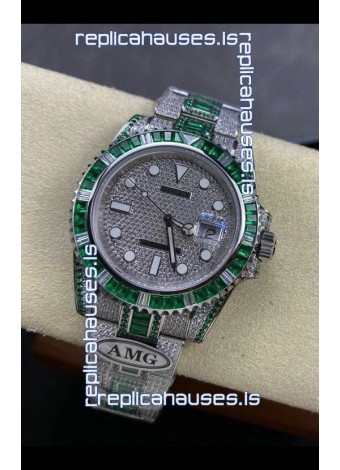 Rolex Submariner 116610 Iced Out Edition 7 Swiss Replica Watch 