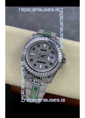 Rolex Submariner 116610 Iced Out Edition 12 Swiss Replica Watch 