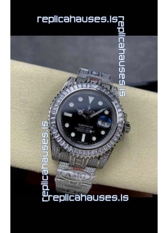Rolex Submariner 116610 Iced Out Edition 17 Swiss Replica Watch 