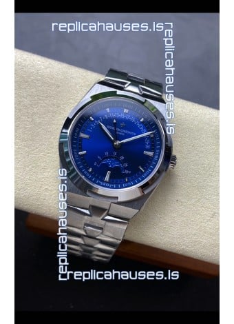Vacheron Constantin Overseas True Moon Phase Steel Blue Dial Swiss Replica Watch 