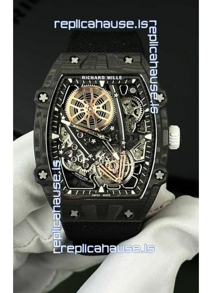 Richard Mille Super Clone 27-05 Black Carbon Casing Swiss Replica