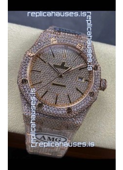Royal Oak 15400 Iced Out Super Clone Edition 9 Super Clone Watch 